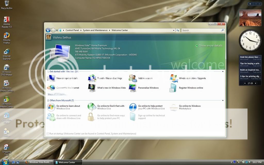 Windows Vista Welcome Center Free Software And Shareware